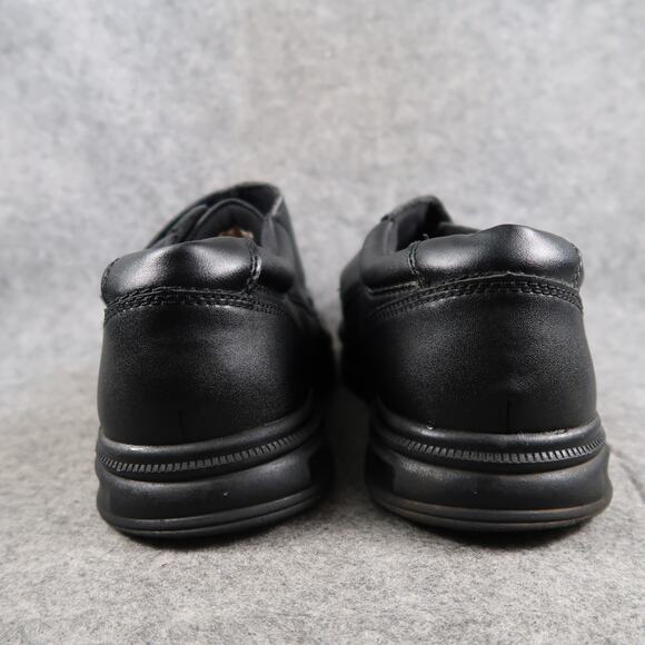 Earth Spirit Shoes Mens 9W Monk Strap Oxfords Comfort Black Leather Hook N Loop main image 4